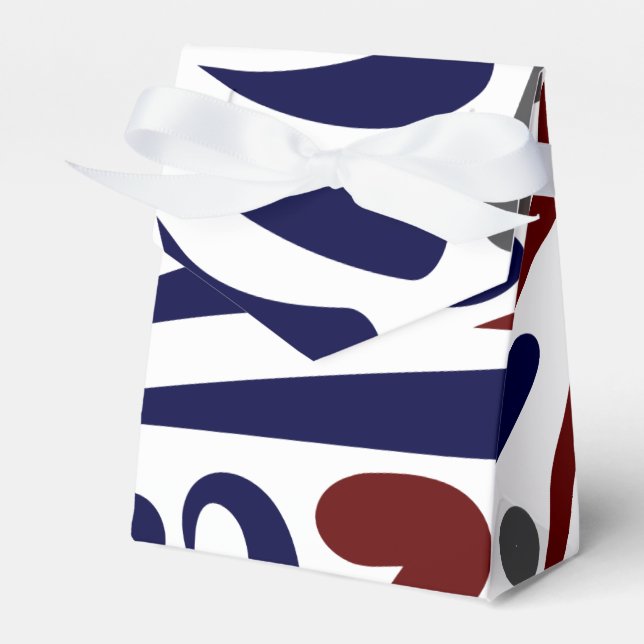 Pretty abstract pattern favour box (Front Side)