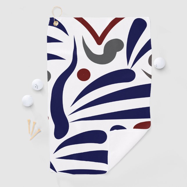 Pretty abstract pattern golf towel (InSitu)