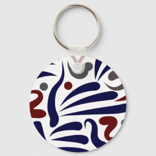 Pretty abstract pattern key ring