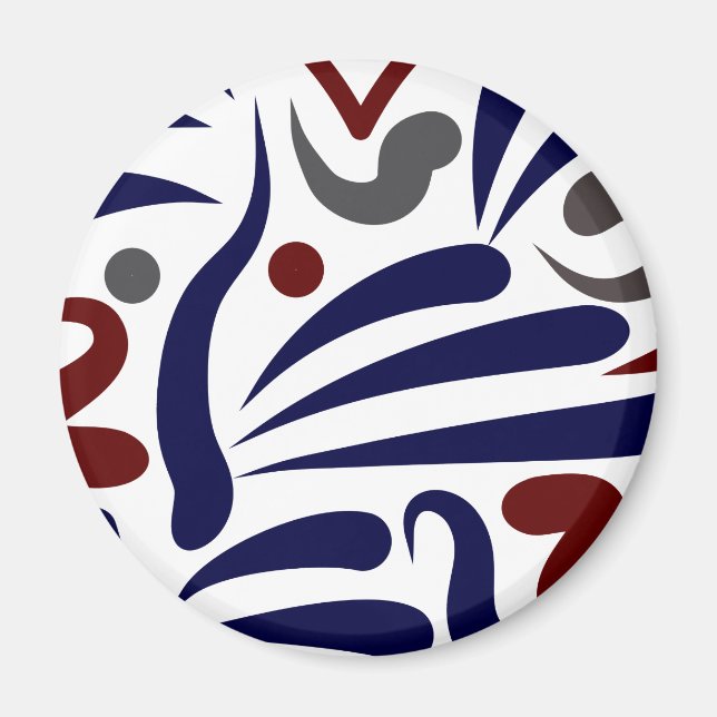 Pretty abstract pattern magnet (Front)