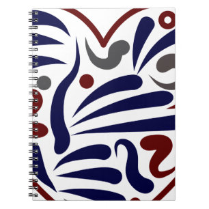 Pretty abstract pattern notebook
