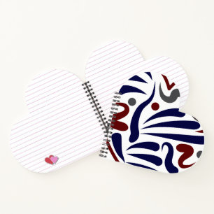 Pretty abstract pattern notebook