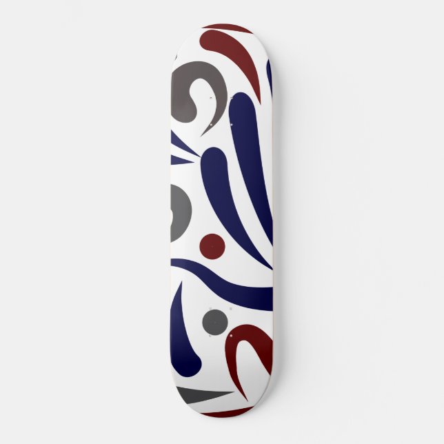 Pretty abstract pattern skateboard (Front)