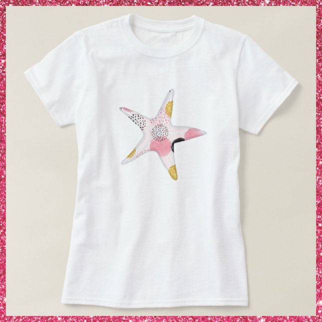Pretty Abstract Pattern Starfish T-Shirt (Creator Uploaded)