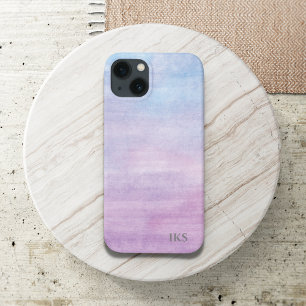 Pretty Abstract Watercolor Personalise iPhone 13 Case