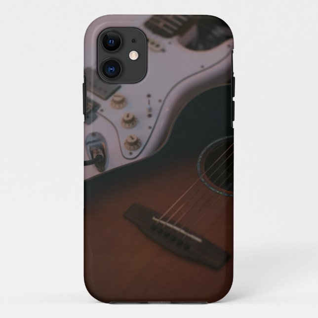 Pretty Acoustic Guitar Case-Mate iPhone Case (Back)