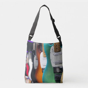 Pretty Acoustic Guitar Crossbody Bag
