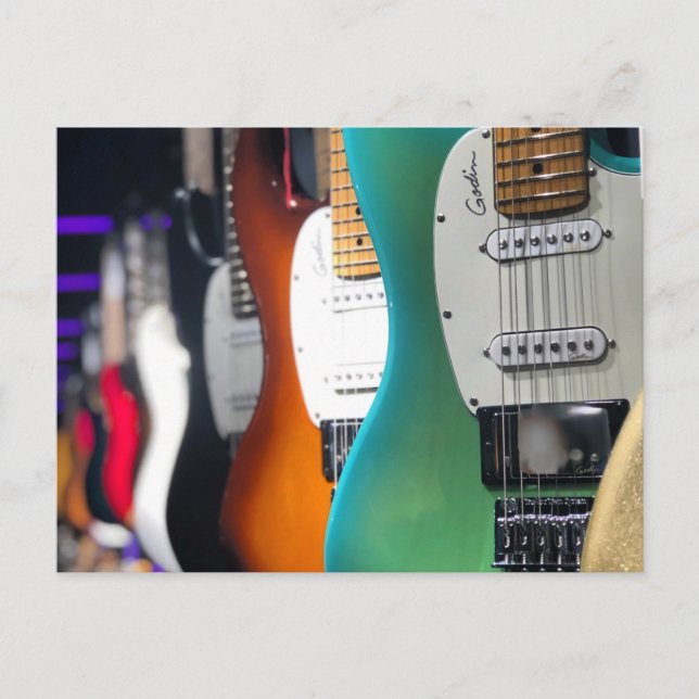 Pretty Acoustic Guitar Postcard (Front)