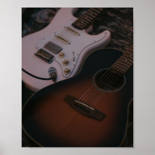 Pretty Acoustic Guitar Poster