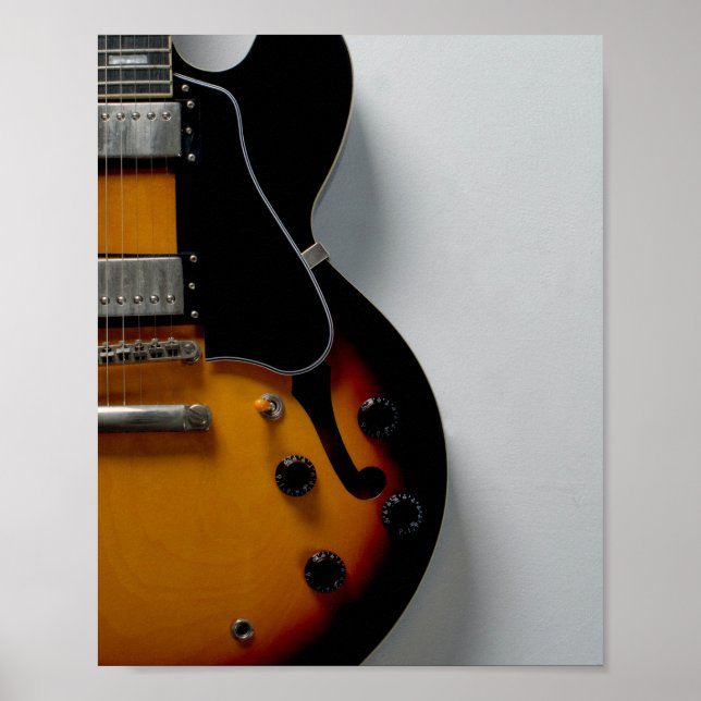 Pretty Acoustic Guitar Poster (Front)