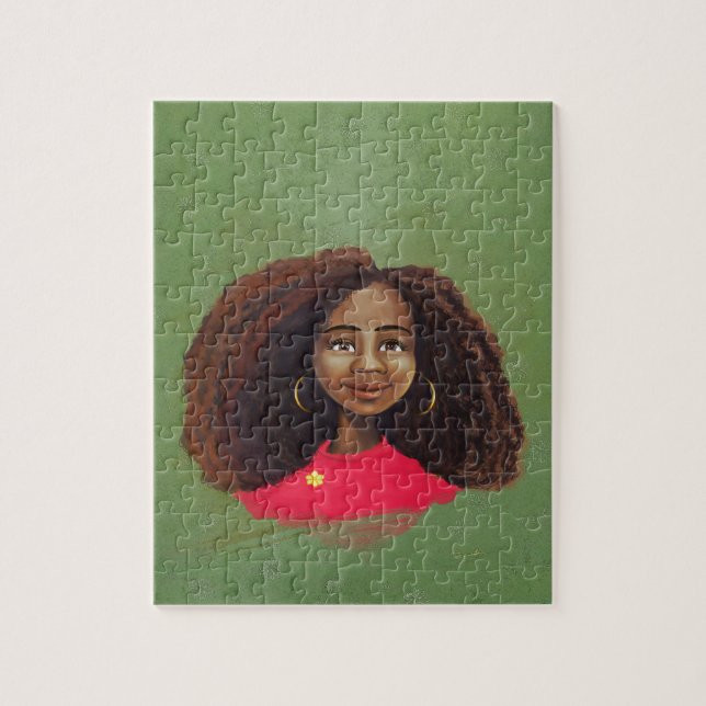 Pretty African Girl Jigsaw Puzzle (Vertical)