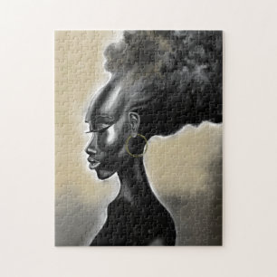 Pretty African Woman Puzzle - Painting