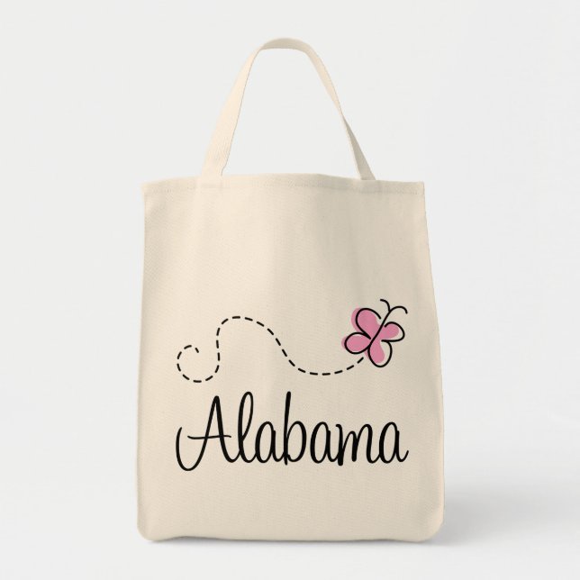 Pretty Alabama T-shirt Gift Tote Bag (Front)