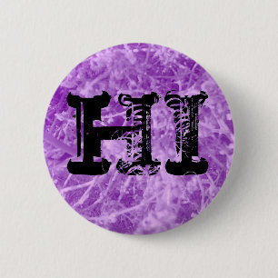 PRETTY ALIEN VIRUS 6 CM ROUND BADGE