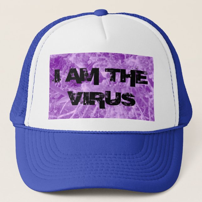 PRETTY ALIEN VIRUS TRUCKER HAT (Front)