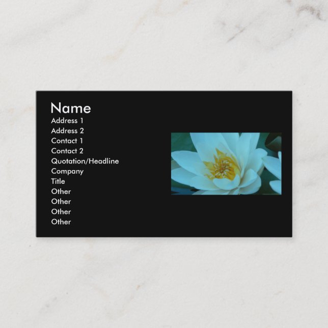 Pretty and Close Business Card (Front)