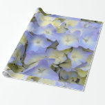 Pretty and Colourful Light Blue Hydrangea Flowers Wrapping Paper<br><div class="desc">This design features a close-up photo of colourful light blue hydrangea flowers. An elegant design to wrap your gifts in. Great for bridal showers,  wedding gifts,  or engagement gifts.</div>