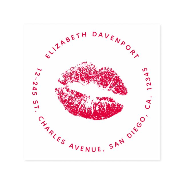 Pretty and Glamourous Lips Self-inking Stamp (Design)