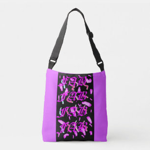 Pretty and purple graphic designed for you crossbody bag