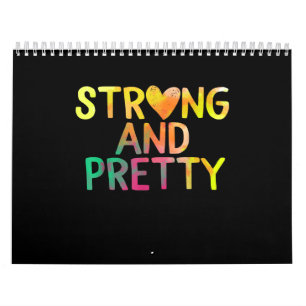 Pretty And Strong Woman Gym Workout Fitness Calendar