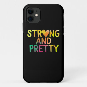 Pretty And Strong Woman Gym Workout Fitness iPhone 11 Case