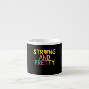 Pretty And Strong Woman Gym Workout Fitness Espresso Cup