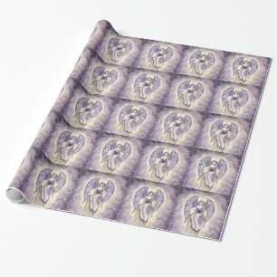 Pretty Angel Gift Wrap by Molly Harrison