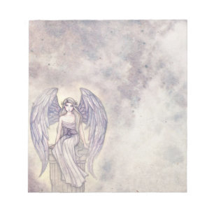 Pretty Angel in Clouds Noetepad Notepad