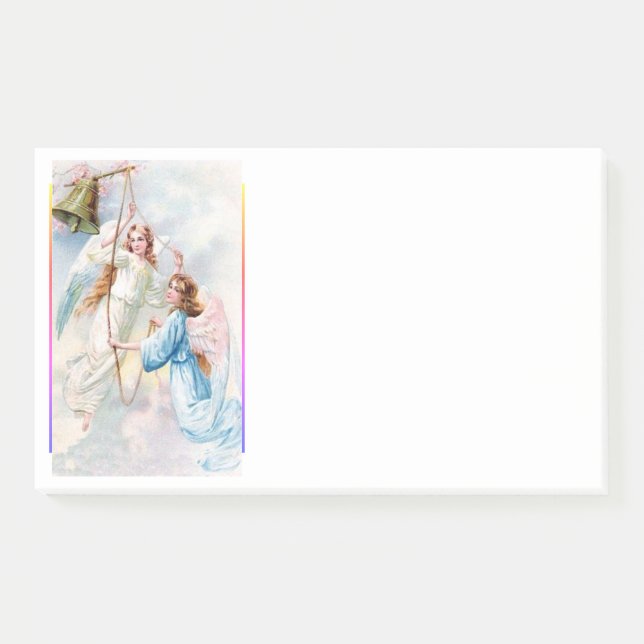 Pretty Angels With Bell Post-it Notes (Front)