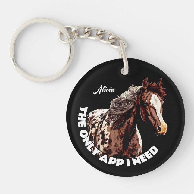 Pretty Appaloosa Key Ring (Front)