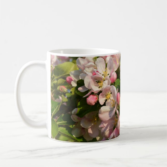 Pretty apple blossom coffee mug (Left)