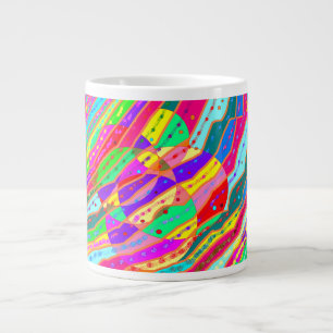 Pretty art decor as sweet as candy colours design large coffee mug