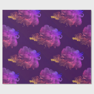 Pretty artistic abstract velvet watercolor wrapping paper