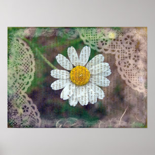 Pretty As A Daisy Mixed Media Poster