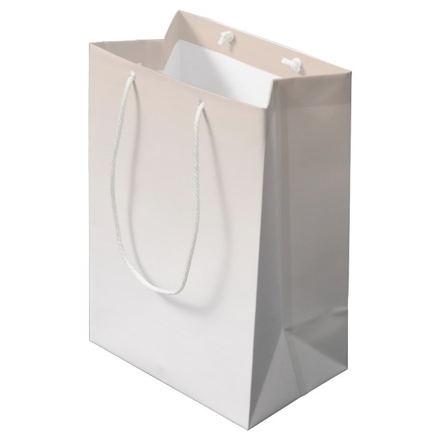 Pretty as a Peach Wedding Medium Gift Bag (Front Angled)