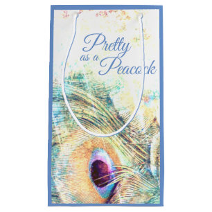 Pretty as a peacock gift bag
