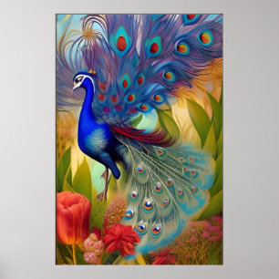 Pretty As A Peacock Poster