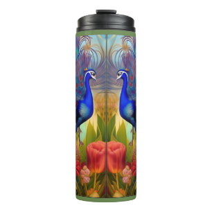 Pretty as A Peacock  Thermal Tumbler