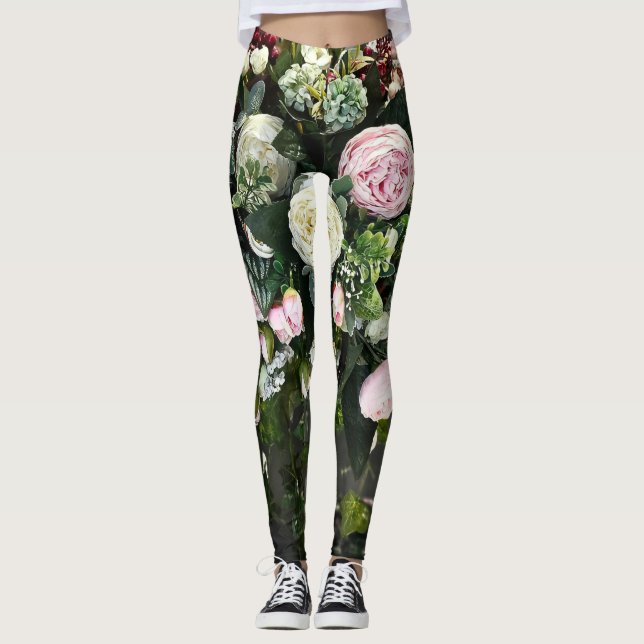 Pretty As A Rose Leggings (Front)