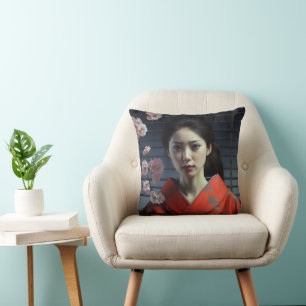 Pretty Asian Girl Cushion