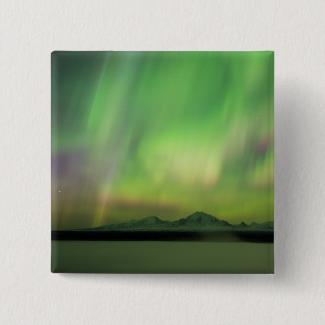 Pretty Aurora 15 Cm Square Badge (Front)