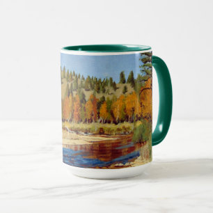 Pretty Autumn Colorado Mountain Stream Mug