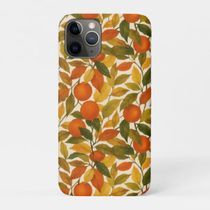 Pretty Autumn Fall Leaves Orange Tree iPhone 11 Pro Case
