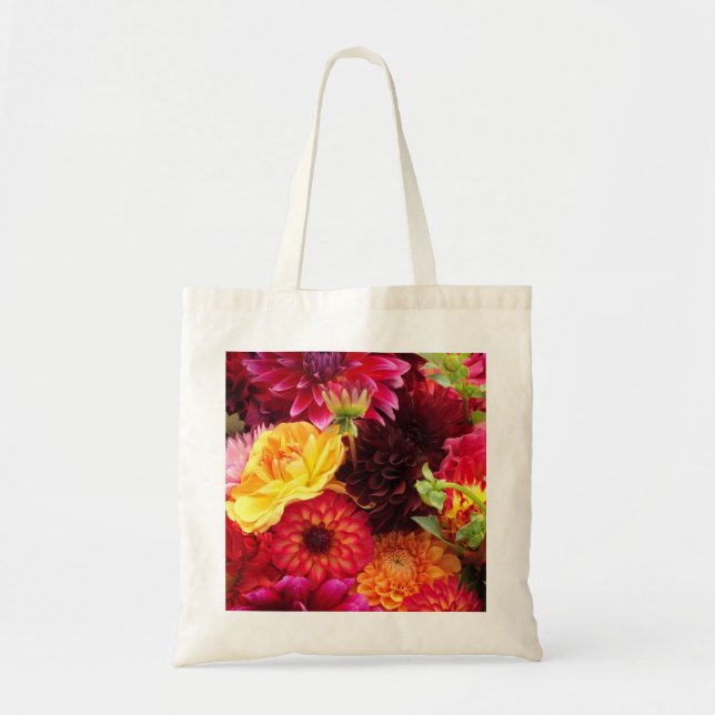Pretty Autumn Flower Arrangement Tote Bag (Front)