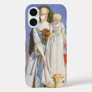 Pretty Baa Lambs by Ford Madox Brown iPhone 16 Case