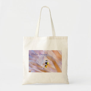 pretty baby anemone fish tote bag