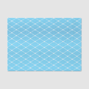 Pretty Baby Blue and Diamond Pattern Tissue Paper
