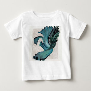 Pretty Baby Gender Neutral Betta Fish One-Piece Baby T-Shirt