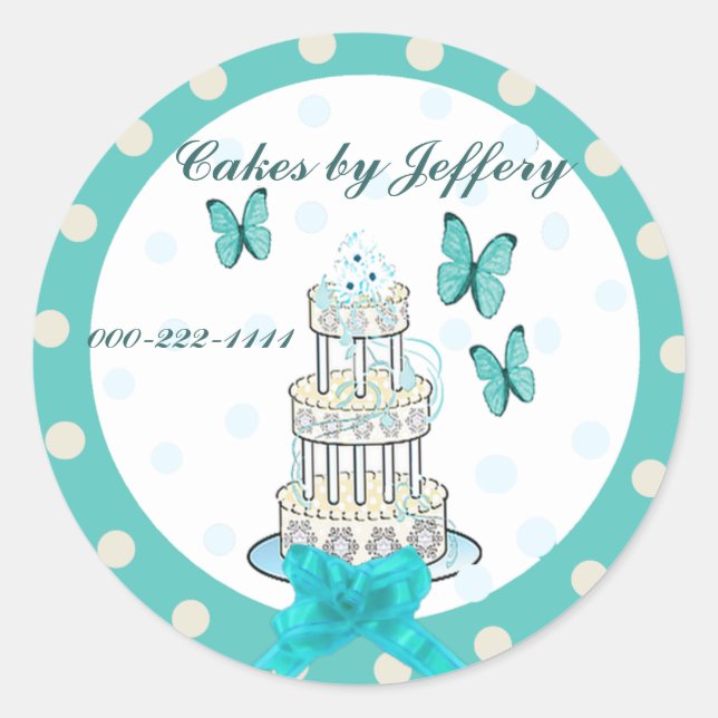 Pretty Bakery Stickers (Front)