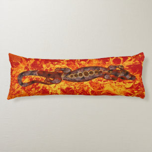 Pretty BALI LIZARD Design red & blue + your ideas Body Cushion